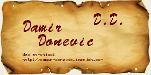 Damir Donević vizit kartica
